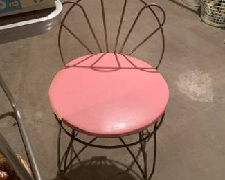 MCM vanity stool (2) 