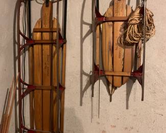 Vintage sleds 