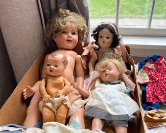 Large Shirly Temple (needs help) ,And another Madam Alexander doll