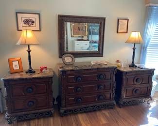 Bachelors Chest 2 Matching Nightstands