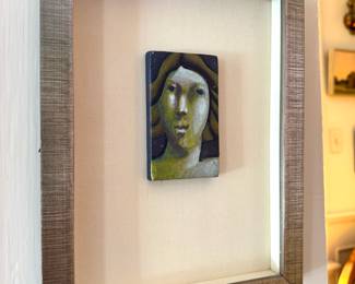 Robert Gordy (New Orleans 1933-1986)
Untitled Head, mixed media on panel, titled with Arthur Roger Gallery label en verso
