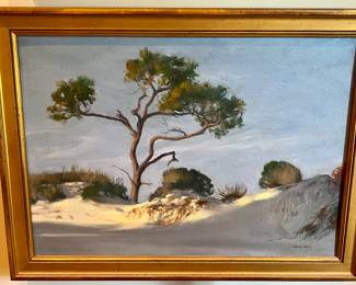 David Nnoll (New Orleans, b. 1951), “Gulf Coast Landscape,” oil on canvas, signed
