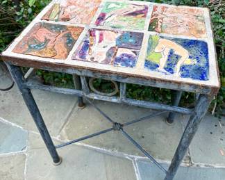 Jo Ann Greenberg tiled table
