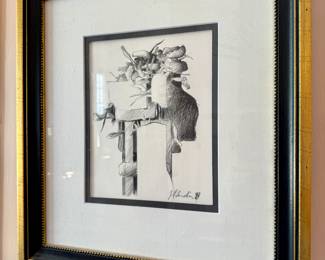 Jose Maria Cundin graphite sketch