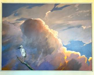 Auseklis Ozols “Homage to Xavier deCallatay,” oil on canvas, 2000
