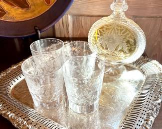 William Yeoward set of four crystal tumblers

