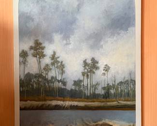James Lamantia “Bayou Landscape,” oil on canvas, 1985, signed