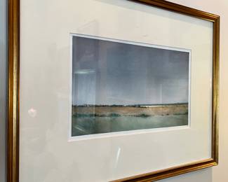 Errol Barron (New Orleans, b. 1941), “Country Landscape,” watercolor, both signed
