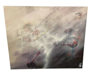 $200 USD      Doug Eisman 1985 Space Abstract Painting MA133-54    Description: "Order, color, light.  My work strives to admire and imagine organic forms which I have yet to see, embrace, smell or taste" Doug Eisman

Condition: Very good.  One small indentation in canvas

Dimensions: 41 x 56

Local pick up Bethesda, MD.  Contact us for shipper suggestions.     https://goodbyhello.com/products/doug-eisman-1985-space-abstract-painting-ma?_pos=1&_sid=4990be17d&_ss=r