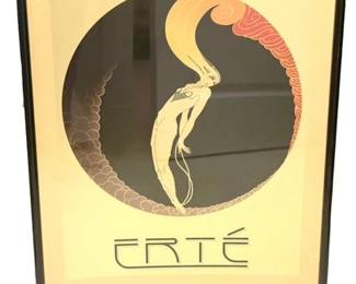 $150 USD       Signed Erte Poster Romain de Tirtoff Erte Art Deco Gold Foil ED41-2    Description: Signed Erte Framed Poster Romain de Tirtoff Erte Art Deco Poster Gold Foil. Erte - Romain De Tirtoff (1892-1990 Russia / France) special edition poster. "Emotions : Love" depicts an art deco portrait of a woman wrapped up in chains. Signed right side. Housed in black frame. Good condition, frame having normal storage wear.

Dimensions: 20 x 30

Condition:  Good condition

Local pick up Bethesda, MD.  Contact us for shipper suggestion     https://goodbyhello.com/products/signed-erte-framed-poster-romain-de-tirtoff-erte-art-deco-poster-gold-foil-ed41-2?_pos=10&_sid=642d8f5ef&_ss=r