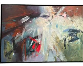 $600 USD     Signed Connie Slack Abstract Original Art MA133-15    Description: Abstract piece by artist Connie Slack. Unusually muted tones for this artist in a very large piece signed.

Condition: Very good

Dimensions: 66 X 46"H

Location: Local pick up Bethesda, MD.  Contact us for shipper suggestions     https://goodbyhello.com/products/connie-slack-art-ma133-15?_pos=2&_sid=4990be17d&_ss=r