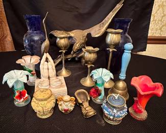 Brass And Glass Decor