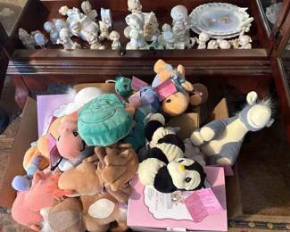 Mystery Lot Assorted Precious Moments Plushies And Figurines 