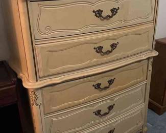 Blonde Wooden Bassett Chest Of Drawers 