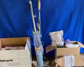 Bare Floor Magic Shark Canister Steam Cleaner In Box  2 Steam Mops Bissell And Shark  H20 Mop  More