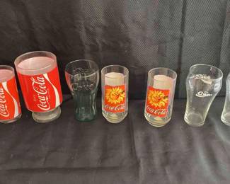 CocaCola Glassware  Bell Glass  Embossed GreenGlass