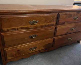 Light Brown Wooden Chest Of Drawers 