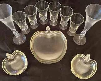 Clear Glass Plates And Cups