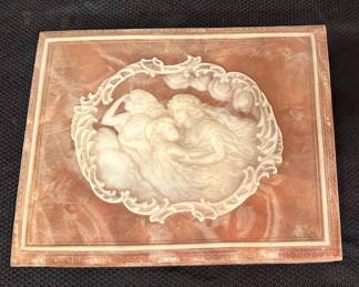 Marble Box And Bookends