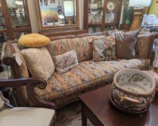 Antique English Oak Chesterfield 