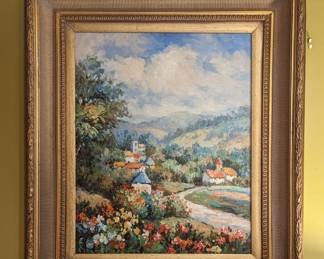 Framed Oil on Canvas