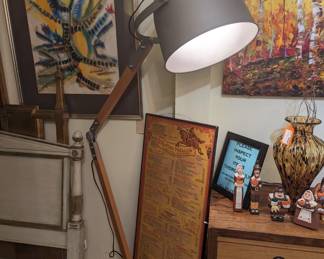 Industrial style floor lamp 