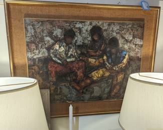 Original Italian Oil on Board painting 