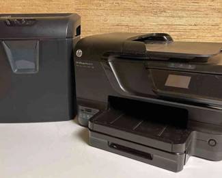 HP OfficeJet Pro 8600 And Staples Crosscut Shredder