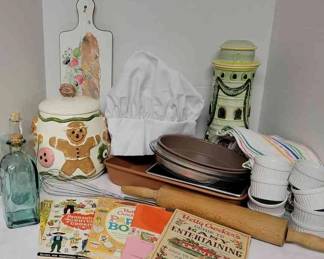 Cookie Jars, Rolling Pin, Ramekins, And More