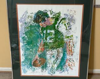 LeRoy Neiman Joe Namath NY Jets  Signed Print