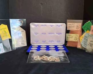 Cavalcade Of Sports 1967 Silver Coin Set And Vintage Ticket Stubs