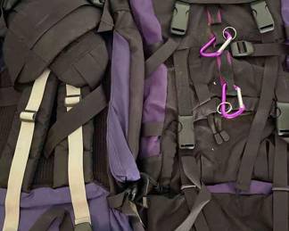 Jack Wollskin Hiking Backpacks, Vintage Jansport Pack, And Utility Cooler