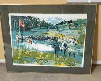 LeRoy Neiman Golf Tournament  Signed Print