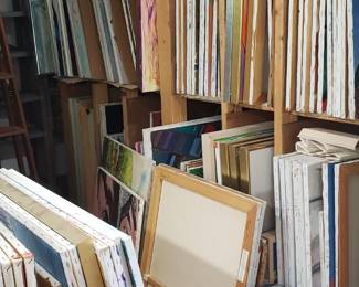 More canvases in the studio!