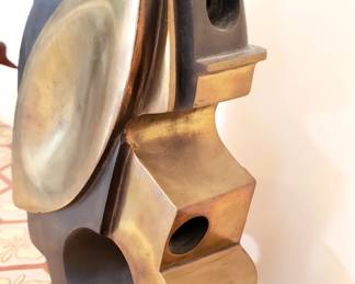 David Crown metal sculpture "front" side