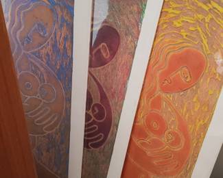 David Crown linocut
prints, Limited editions!