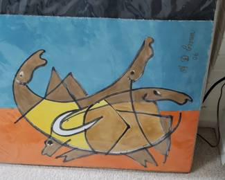 David Crown - Modernist Horse series, on paper