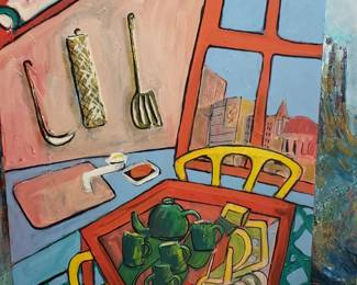 David Crown painting - "Domestika" series