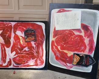 David Crown painting. These are very large. I think 36x48 or so