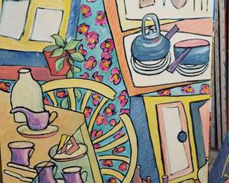 David Crown painting - "Domestika" series