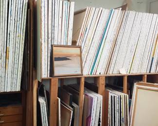 David Crown paintings, This is just 1/3 of overall canvases