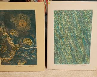 David Crown linocut prints, Limited editions!