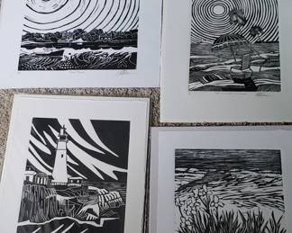 David Crown linocut prints, Limited editions!