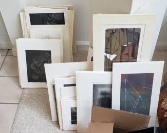 David Crown linocut
prints, Limited editions!