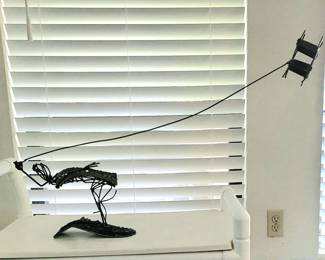 David Crown - steel sculpture, "Kite Flyer"