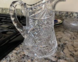 Lovely crystal pitcher 