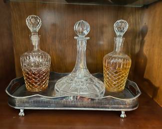 Crystal decanters 