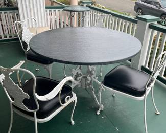 cast iron patio set