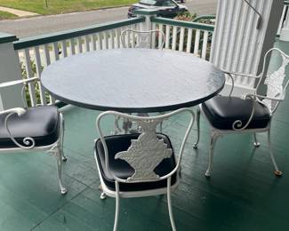 wrought iron patio set