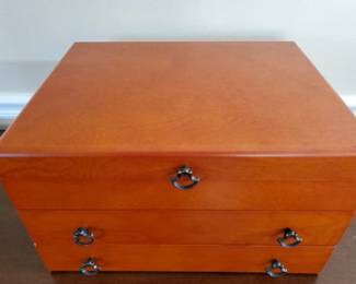 Shannon Crystal Serving Set, Reed & Barton Flatware Chest, Pier 1 Flatware